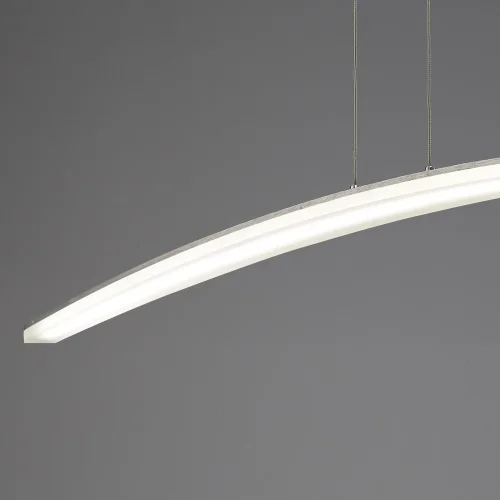 Светильник подвесной LED HEMISFERIC 4080 Mantra белый 1 лампа, основание белое в стиле современный минимализм линейный фото 4
