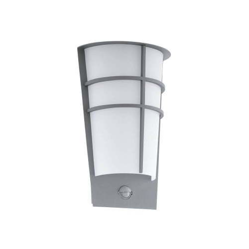 Настенный светильник LED BREGANZO 1 96017 Eglo уличный IP44 серебряный 2 лампы, плафон белый в стиле современный LED