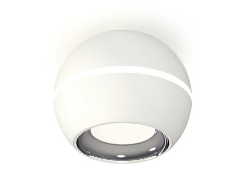 Светильник накладной Techno spot XS1101002 Ambrella light белый 1 лампа, основание белое в стиле современный круглый