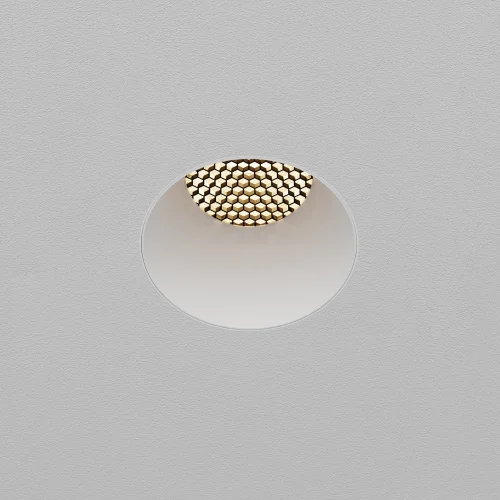 Светильник точечный LED Dip DL122-15W-3K-TRS-W Maytoni белый на 1 лампу, основание белое в стиле современный хай-тек круглый для затирки фото 11