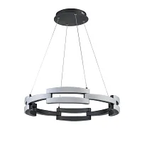 Светильник подвесной LED Ufo 441 VL7112P12 Vele Luce белый чёрный на 1 лампу, основание чёрное в стиле хай-тек 