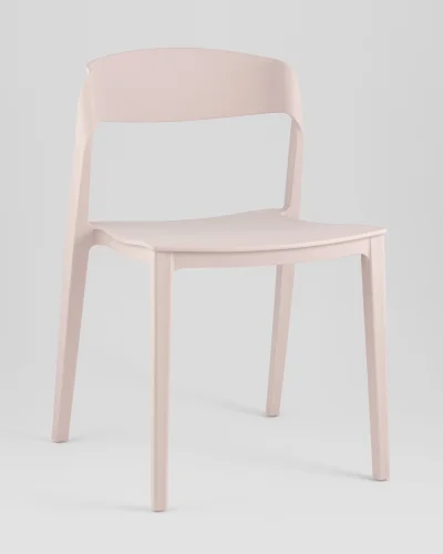 Стул Moris, пластик нежно-розовый УТ000039933 Stool Group, розовый/пластик, ножки/пластик/розовый, размеры - *775****