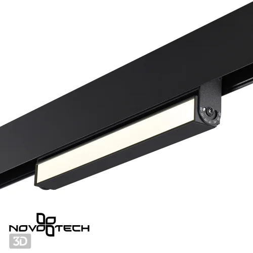 Трековый светильник для низковольтного шинопровода LED Flum 358539 Novotech чёрный для шинопроводов серии Flum фото 4