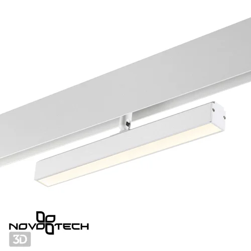 Трековый светильник для низковольтного шинопровода LED Flum 358611 Novotech белый для шинопроводов серии Flum фото 3
