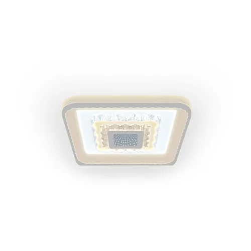 Светильник потолочный LED с пультом Crystal 52366 6 Ritter белый 1 лампа, основание белое в стиле современный с пультом квадраты фото 2