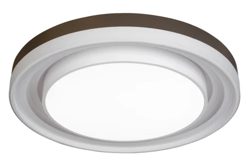 Люстра потолочная LED с пультом Summery B6317-192W/800 WH iLedex белая на 1 лампа, основание чёрное в стиле современный хай-тек с пультом кольца фото 4