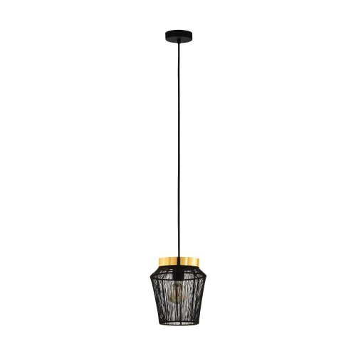 Светильник подвесной Escandidos 99806 Eglo чёрный 1 лампа, основание чёрное в стиле современный 