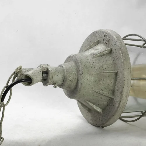 Светильник подвесной лофт Northport GRLSP-9524 Lussole прозрачный 1 лампа, основание серое в стиле лофт  фото 3