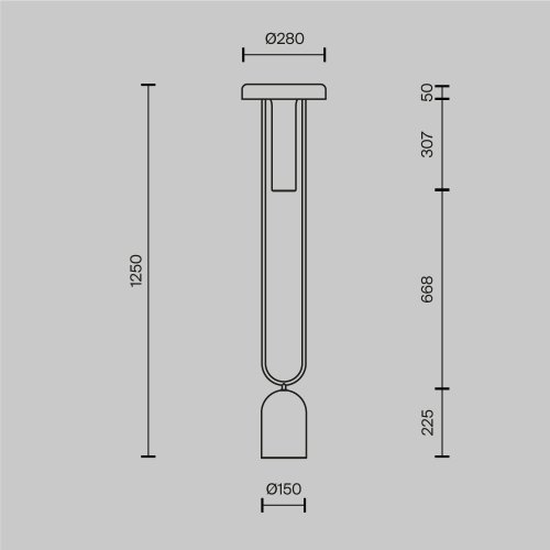 Торшер LED Ikebana MOD463FL-L24BS3K Maytoni прозрачный на 1 лампу, основание латунь в стиле современный фото 7
