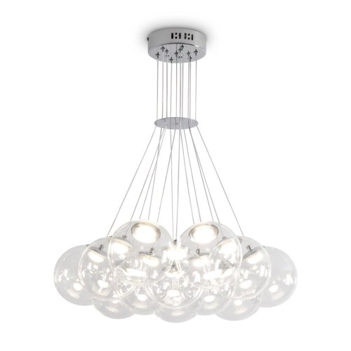 Светильник подвесной LED Verto FR5580PL-L60CH Freya прозрачный на 1 лампу, основание никель в стиле современный шар Светильник подвесной LED Verto FR5580PL-L60CH Freya прозрачный на 1 лампу, основание никель в стиле современный шар