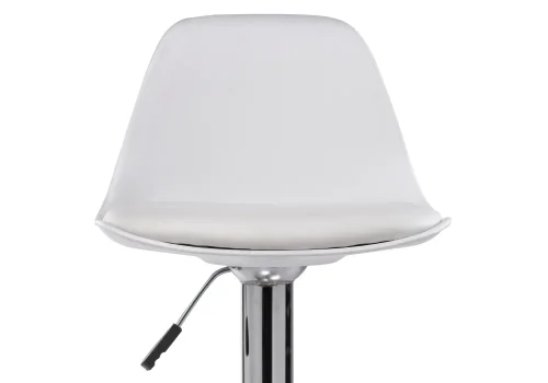 Барный стул Soft white 11878 Woodville, белый/искусственная кожа, ножки/металл/хром, размеры - *1030***380*380 фото 5