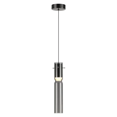 Светильник подвесной LED Scrow 5058/5L Odeon Light серый чёрный 1 лампа, основание чёрное в стиле современный трубочки фото 3