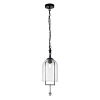 Светильник подвесной Alta V000393 Indigo прозрачный 1 лампа, основание чёрное в стиле современный 