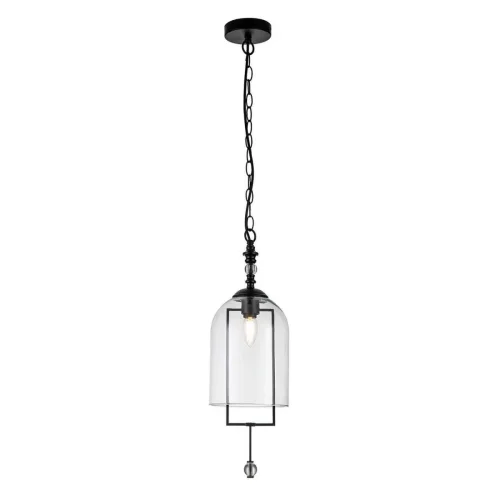 Светильник подвесной Alta V000393 Indigo прозрачный 1 лампа, основание чёрное в стиле современный 