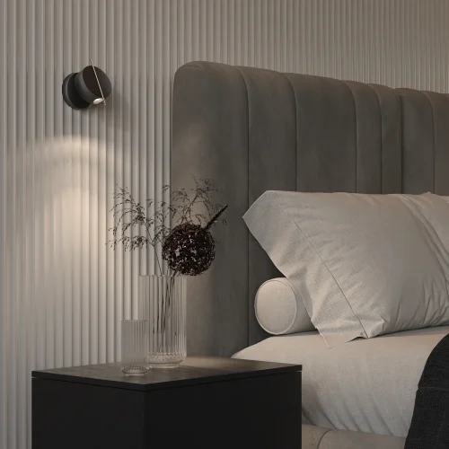 Бра LED Nuance MOD180WL-L4B3K Maytoni чёрный на 1 лампу, основание чёрное в стиле современный хай-тек минимализм фото 2