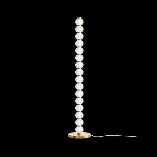 Торшер LED Amulet MOD555FL-L23G3K Maytoni прозрачный на 1 лампу, основание золотое в стиле современный арт-деко фото 10