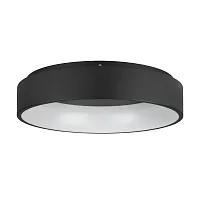 Светильник потолочный LED Marghera 2 390051 Eglo белый на 1 лампу, основание чёрное в стиле современный 