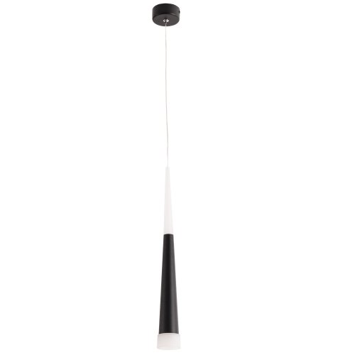 Светильник подвесной LED Orione A6010SP-1BK Arte Lamp чёрный 1 лампа, основание чёрное в стиле современный трубочки