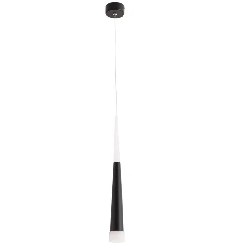 Светильник подвесной LED Orione A6010SP-1BK Arte Lamp чёрный на 1 лампу, основание чёрное в стиле современный трубочки