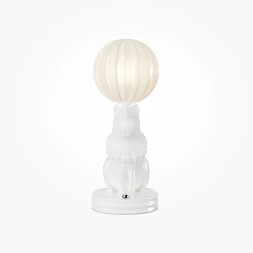 Настольная лампа LED MOD477TL-L5W3K Senor Capybara Maytoni белая на 1 лампу, основание белое керамика в стиле современный арт-деко шар фото 3 Настольная лампа LED MOD477TL-L5W3K Senor Capybara Maytoni белая на 1 лампу, основание белое керамика в стиле современный арт-деко шар фото 3