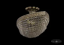 Люстра потолочная хрустальная 19323/55IV GB Bohemia Ivele Crystal прозрачная на 6 ламп, основание золотое в стиле классический sp