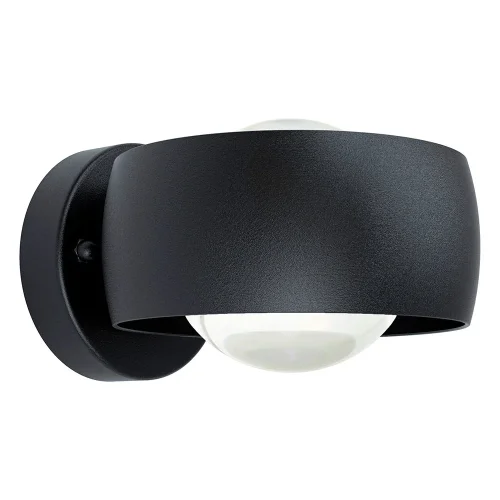 Настенный светильник LED Treviolo 1 98706 Eglo уличный IP44 чёрный 2 лампы, плафон белый в стиле современный LED