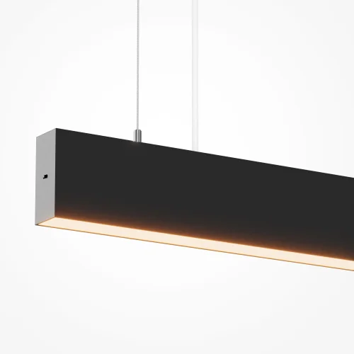 Светильник подвесной LED Basis P070PL-2.7-3-4K-B Maytoni чёрный на 1 лампу, основание серое в стиле современный хай-тек фото 2