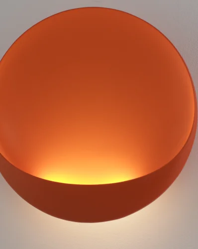 Бра LED Maloni V11218-WL Moderli оранжевый на 1 лампу, основание оранжевое в стиле современный фото 3