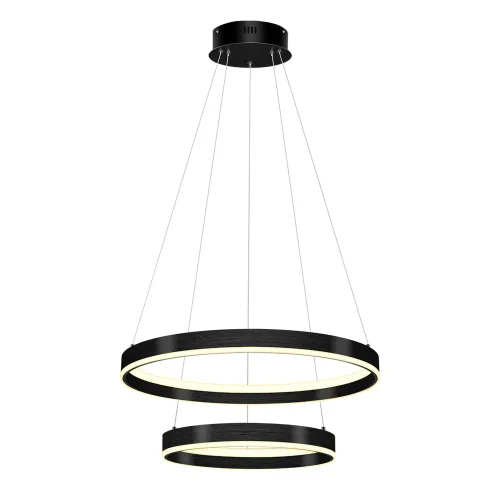 Светильник подвесной LED Rotonda 736427 Lightstar чёрный 1 лампа, основание чёрное в стиле современный кольца
