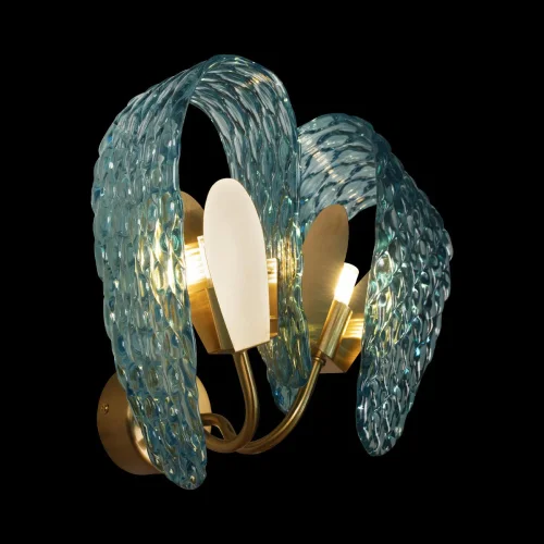 Бра Lirio 10214/2W LOFT IT голубой на 2 лампы, основание золотое в стиле современный  фото 4