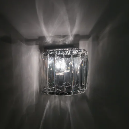 Бра настенный Aria EL321W02 Citilux прозрачный на 2 лампы, основание хром в стиле классика  фото 4