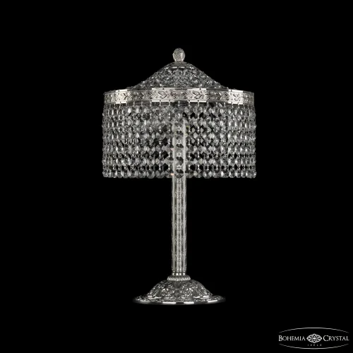 Настольная лампа 19201L6/25IV Ni R Bohemia Ivele Crystal прозрачная 4 лампы, основание никель металл в стиле классический r