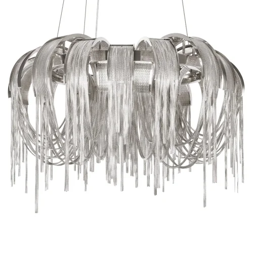 Люстра подвесная Volver 10404/650 SN LOFT IT никель на 5 ламп, основание никель в стиле арт-деко цепочки фото 5