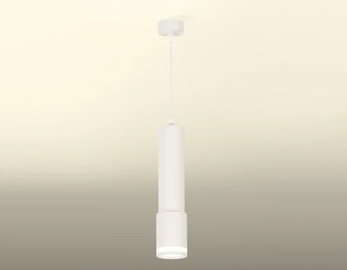 Светильник подвесной XP7421021 Ambrella light белый 1 лампа, основание белое в стиле хай-тек современный трубочки фото 2