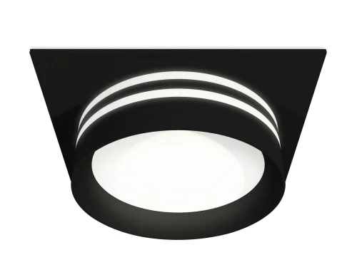 Светильник точечный XC8062021 Ambrella light белый 1 лампа, основание чёрное в стиле хай-тек 