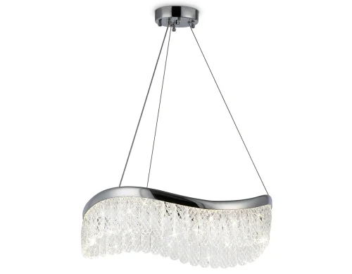 Светильник подвесной LED TR49712 Ambrella light прозрачный 1 лампа, основание хром в стиле современный хай-тек  фото 5