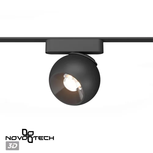 Трековый светильник для низковольтного шинопровода Smal 359266 Novotech чёрный для шинопроводов серии Smal фото 6