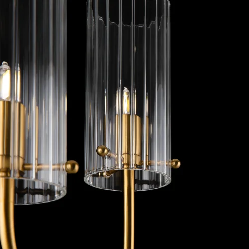 Бра Arco MOD223WL-02BS1 Maytoni прозрачный на 2 лампы, основание латунь в стиле современный фото 6