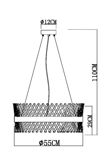 Люстра подвесная Acapulco A1073LM-12PB Arte Lamp прозрачная на 12 ламп, основание медь в стиле современный фото 7