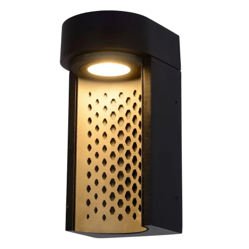 Настенный светильник LED Kiran 45800/10/30 Lucide уличный IP65 чёрный 1 лампа, плафон чёрный в стиле современный LED фото 4