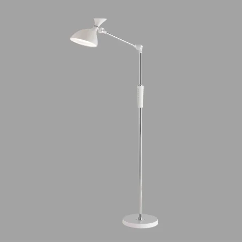 Торшер LED Horsa 8330/15FL Lumion для чтения белый на 1 лампу, основание белое в стиле хай-тек современный фото 3