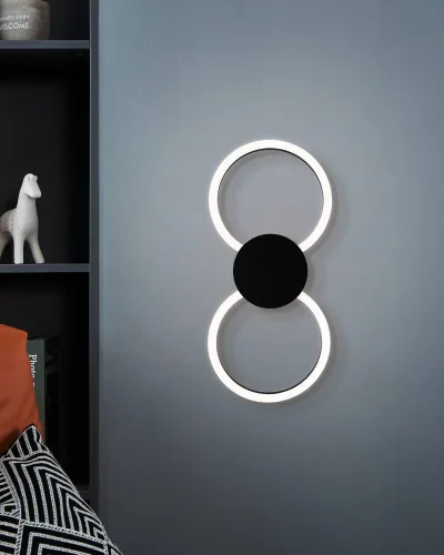 Бра LED Venticello 902124 Eglo чёрный на 1 лампу, основание чёрное в стиле хай-тек современный фото 2 Бра LED Venticello 902124 Eglo чёрный на 1 лампу, основание чёрное в стиле хай-тек современный фото 2