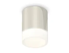 Светильник накладной Techno spot XS6305021 Ambrella light белый 1 лампа, основание серебряное в стиле модерн круглый