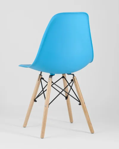 Стул EAMES, бирюзовый УТ000037588 Stool Group, /, ножки/массив бука/бежевый, размеры - *815***460*530 фото 6