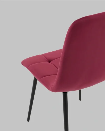 Стул Одди NEW велюр красный УТ000041289 Stool Group, красный/велюр, ножки/металл/чёрный, размеры - ***** фото 8