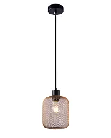 Светильник подвесной Olivia V11035-1P  Moderli золотой 1 лампа, основание чёрное в стиле современный лофт 