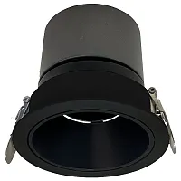 Светильник точечный LED Dorsum WTD.O20.660.30.10 Wertmark чёрный на 1 лампу, основание чёрное в стиле хай-тек современный круглый
