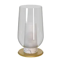 Настольная лампа Nora 8401 Mantra прозрачная 1 лампа, основание золотое металл в стиле современный 