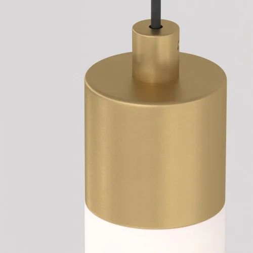 Светильник подвесной LED Ray P022PL-L10MG3K Maytoni белый 1 лампа, основание золотое в стиле современный трубочки фото 5