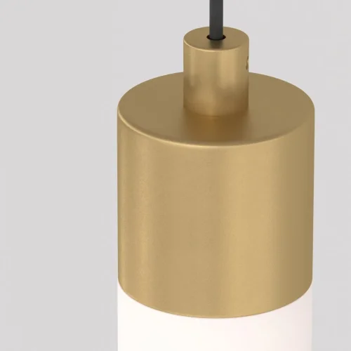 Светильник подвесной LED Ray P022PL-L10MG3K Maytoni белый на 1 лампу, основание золотое в стиле современный трубочки фото 5